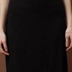 Athena Striped A-Line Pleated Midi Skirt image 4