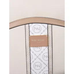 MINI WEST LONDON Beige Noha Luxury Backpack image 4