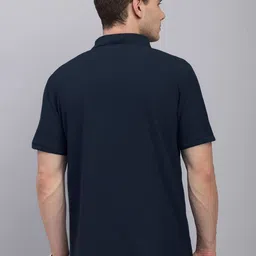 LUX PARKER Men Pack of 2 Solid Polo Collar Cotton T-shirts image 2
