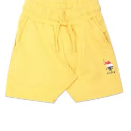 U.S. Polo Assn. Kids Yellow Solid Shorts-picture-28