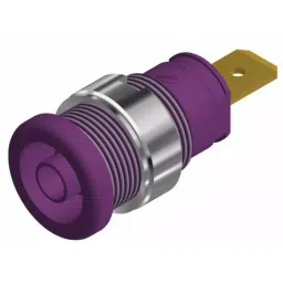 HIRSCHMANN TEST AND MEASUREMENT Banana Connector Violet male 4 mm Tab Termination 32A 1kV Gold Plating, 972356109 (Pack of 2)-picture-45
