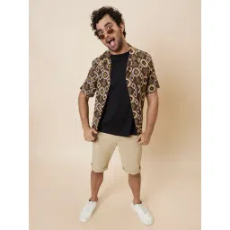 Globus Beige Slim Fit Chino Shorts image 5