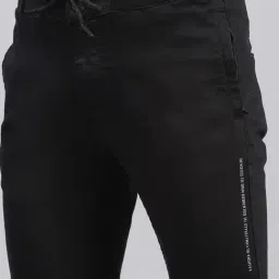 Monte Carlo Black Cotton Regular Fit Trackpants image 5