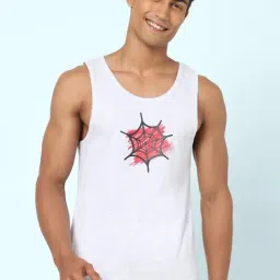 Ajile by Pantaloons Oat Melange Cotton Slim Fit Printed Vest-picture-10