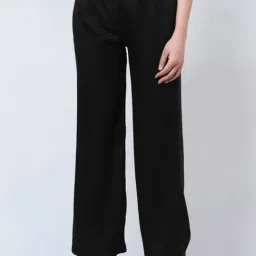 First Resort By Ramola Bachchan Black Straight Pants-picture-8