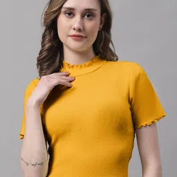 FBAR Pack Of 2 High Neck Fitted Crop Tops image 4