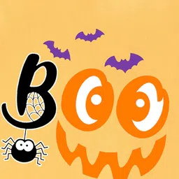 BLUSHES 100% Cotton Knit Halloween Theme Full Sleeves Boo Text Printed Romper - Yellow image 4