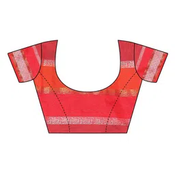 vj fashion Striped Zari Linen Blend Saree image 5