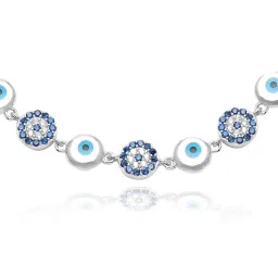 Curio Cottage 925 Silver Hues Of Evil Eye Pure Bracelets image 4