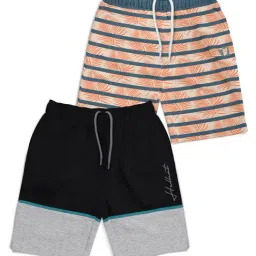HELLCAT Kids Multi Color Block Shorts (Pack Of 2)-picture-33