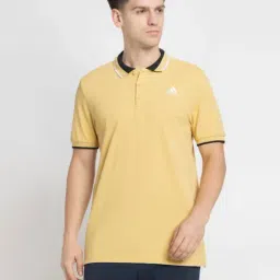 ADIDAS Yellow ESS Core Regular Fit Polo T-Shirt-image-26