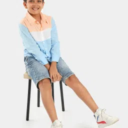 LilPicks Kids Multicolor Color Block Shirt image 4