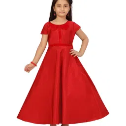 Aarika Kids Red Regular Fit Gown image 1