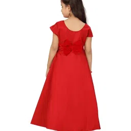 Aarika Kids Red Regular Fit Gown image 2
