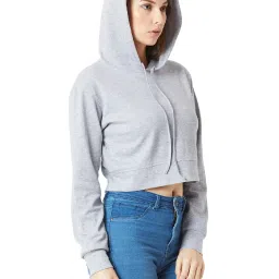 Miss Chase Grey Full Sleeves Hoodie image 3