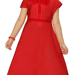 Aarika Kids Red Regular Fit Gown image 5