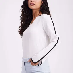 Fablestreet White Relaxed Fit Top image 4