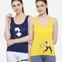 Friskers Multicolor Printed Camisole (Pack Of 2)-picture-16