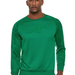 ALCIS Green Slim Fit Camo Print Sweatshirt-image-31