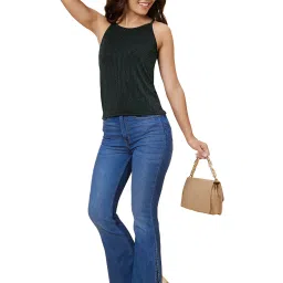 Globus Light Blue Flared Fit High Rise Jeans image 4