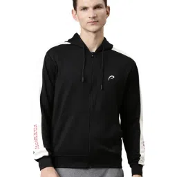 Proline Black Full Sleeves Hooded Sweatshirt-image-7