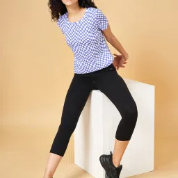 Ajile by Pantaloons Purple Cotton Printed T-Shirt image 4