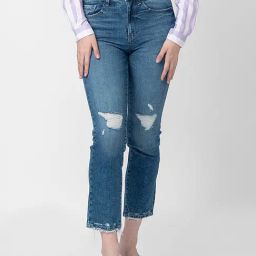 Spykar Blue Cotton Mid Rise Jeans-picture-5