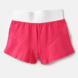 United Colors of Benetton Kids Fuchsia Solid Shorts-picture-32