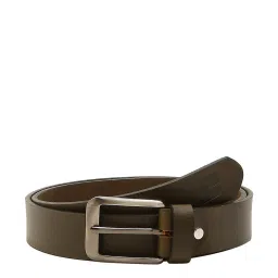 Spykar Olive Leather Waist Belt for Men image 1