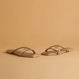 Eridani Women's Asteria Gold Casual Sandals image 4