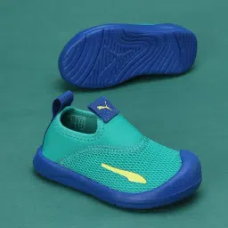 Puma Kids Aquacat Shield Inf Sparkling Green Slip-On Shoes-image-41