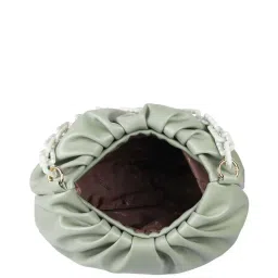 Metro Green Solid Medium Handbag image 4