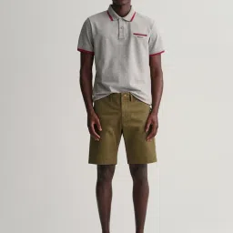GANT Green Slim Fit Shorts image 4