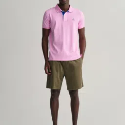 GANT Pink Slim Fit Polo T-Shirt image 4