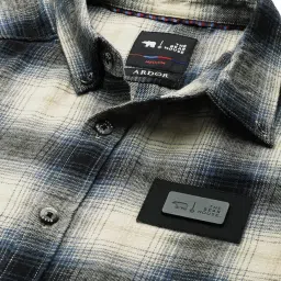 The Bear House Multicolor Slim Fit Check Cotton Shirt image 4