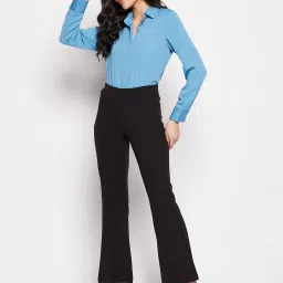 MADAME Blue Regular Fit Shirt image 4
