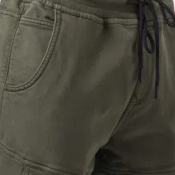 People by Pantaloons Olive Regular Fit Jogger Jeans image 4