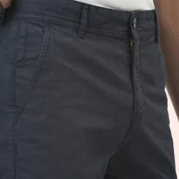 People by Pantaloons Navy Cotton Regular Fit Shorts image 4