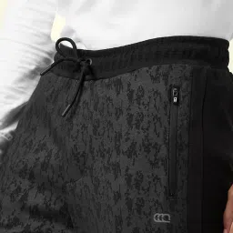 Ajile by Pantaloons Black Slim Fit Printed Trackpants image 4