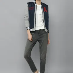 Allen Solly Navy Cotton Printed Jacket image 4