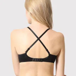 Van Heusen Comfort Fit Anti Bacterial Wireless Solid Bra - Black image 4