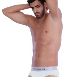 Freecultr Flamingo Orange & Frost Grey Comfort Fit Briefs - Pack of 2 image 4