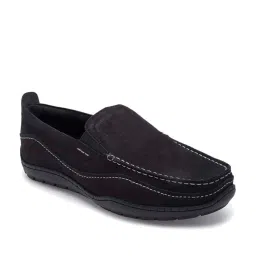Allen Cooper Men's Black Casual Loafers image 2