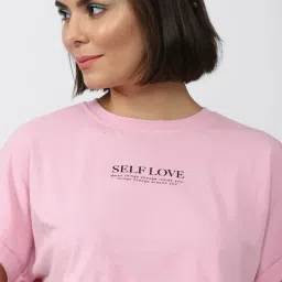 Forever 21 Pink Cotton Crop Top image 5