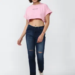 Forever 21 Pink Cotton Crop Top image 4