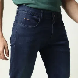 Rare Rabbit Blue Slim Fit Fit Solid Jeans image 5