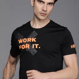 HRX by Hrithik Roshan Rapid Dry Antimicrobial Finish Typography Printed T-shirt-picture-16