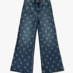GAP Girls Printed Mid-Rise Flared Jeans-image-93