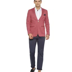 Louis Philippe Sport Red Textured Blazer image 5