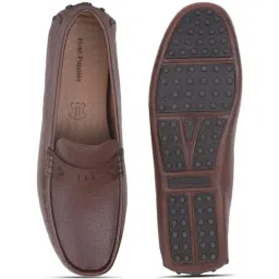 Hush Puppies by Bata Men's WESLEY Brown Loafers image 4